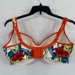 Cacique Intimates‎ Balconette Bra 40H Floral Print Orange Trim New with Tags Size undefined Photo 4