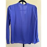 Krisa Revolve Los Angeles Chiffon Blouse in Purple Size XS Photo 3