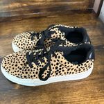 Qupid Tan Cheetah Print Sneakers size 6 Photo 1