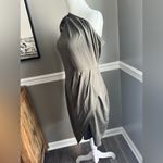 Pretty Garden Asymmetrical One Shoulder Olive Green Dress size XL Party cocktail Photo 5