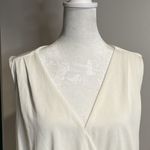 No 11 Las Angeles NWOT white front cross tank w/ stretch waist + long back small Photo 3