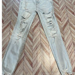 American Eagle NWT Outfitters Stretch Hi Rise Jegging Crop Jeans Light Wash 2 Photo 0