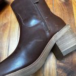 Dingo Roxy Platform Brown Leather Chunky Boots 6 Photo 9