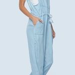 Billy T Women's XS Everyday Overalls Light Blue Lyocell Jumper Adjustable Strap Photo 0