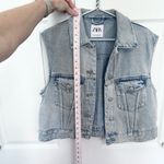ZARA NWOT Light Blue Denim Cropped Jacket MEDIUM Photo 2