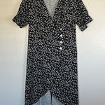 Amazon NWOT SweatyRocks Women's Ruffle Short Sleeve V Neck Button Detail Wrap sz L Photo 4