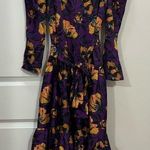 DELFI Collective Purple Taylor Puff Sleeve Dress Size Small $398 Photo 0