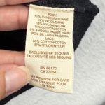 Free People NWOT Womens L Sequined Cardigan Sweater Black Button Front Knit Top Photo 5