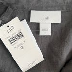 J.Jill NWT River Rock Gray Linen Side Button Long Sleeve Maxi Dress Photo 3