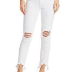 L'Agence L’Agence Jeans White High Line High Rise Distressed Stretch Skinny Jean Size 24 Photo 4