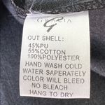 Gracia Black and White Animal Print Wrap Faux Leather Womans Top Size Large Photo 15