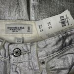 Abercrombie & Fitch NWT Jeans 25 0R High-Rise 90s Curve Love Relaxed Silver Photo 7