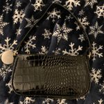 Black Crocodile Handbag Shoulder Purse Photo 0