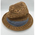 Sonoma Women’s  Straw Hat with Blue/Gray Cloth band S/M Photo 0