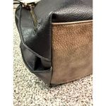 Jen & Co Women's Black Vegan Leather Shoulder Tote Bag with Tassel Photo 4