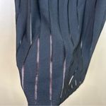 Missguided Black Sheer Striped Skirt sz 1 NWT Witchy Goth Vamp Photo 3