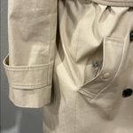 J.Crew Double-Breasted Icon Trench Coat Vintage Khaki Beige Hooded Sz 4P Photo 5