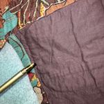 VTG Life Style Woman Floral Print Jacket Women 2X Button Front Patchwork Artsy Brown Photo 9