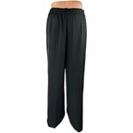 Sassy Zoey Black Pleated High Waisted Wide Leg Trousers Dress Pants Size 4/6 Photo 2