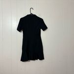 Avec Les Filles Lace Up Muette Mini Dress Black Womens Size XS Photo 5