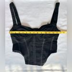 ZARA NWOT  Denim Corset - Black - S Photo 10