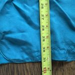 Vintage Womens Silk Blazer Teal Jacket 90s Oversize Single Button Size L Green Size L Photo 3