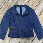 White House | Black Market  Blue Denim Lightweight Jacket Size 2 Photo 0