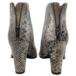 Diba True “Pay Phone” Women’s 8.5 Snake Print Leather Ankle Zip Block Heel Boots Photo 5