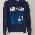 American Eagle Vintage  Outfitters Navy Graphic Hoodie‎ L Photo 0