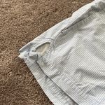 Loft  Light Blue Striped Shorts SIZE 4 Photo 1