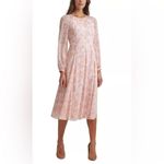 Tommy Hilfiger Paisley Chiffon Midi Dress 2 Garden Party Peasant Bishop Sleeves Photo 1