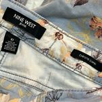 Nine West  GLORIA VANDERBILT floral capris size 10 blue cream Photo 5