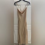 Show Me Your Mumu  Tuscany Maxi Gown Slip Dress Size S champagne gold color Photo 3