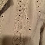 Faded Glory  Tan Eyelet Blazer Jacket Size 8 Photo 2