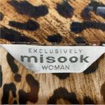 Misook  Leopard  Zip up Jacket Brown Animal Print Sequin Photo 1