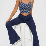 Aerie Offline By  Real Me Crossover Super Flare Leggings in Navy Sz XL‎ Short NEW Photo 0