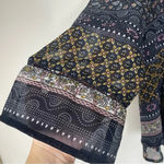 Patrons of Peace  Bohemian Open Back Blouse Size Medium Photo 6