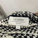 La Ligne Wool Cashmere Blend Chunky Textured Knit Cropped Sweater size Large Black Photo 8