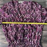 Show Me Your Mumu  Womens Romper Red/Pink  Snake‎ Print Boho Long bell Sleeve M Photo 7