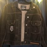 Black Denim Jackect Size XL Photo 0