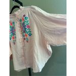 easel Size S  Los Angeles Embroidered Cotton Gauze Shirt Top in Blush Photo 7