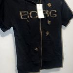 BCBGMAXAZRIA BCBG Black Hoodie and Pants Set Photo 1