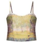 Edikted Picture Perfect Lace Bra Top with famous George Seurat painting medium Photo 1