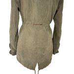 Charlotte Russe Olive Green Utility Anorak Jacket with Hood | Size Small Photo 6
