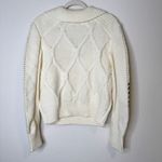 En Saison Lena White Knit Sweater Size L Photo 4