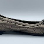 Attilio Giusti Leombruni AGL Monika Quilted Cap Toe Ballet Flat Bronze Black 37 Gold Size 7 Photo 8