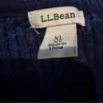 L.L. Bean Knit Pullover Sweater Women’s Size XL Navy Blue Long Sleeve‎ Crew Neck Photo 2