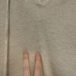 Brochu Walker  Cashmere Cream Lowe Lightweight Hooded Semi-Sheer Sweater Small Photo 3