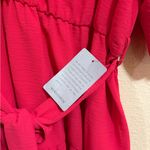 Chic Red Puff Sleeve Mini Dress Size XL Photo 2