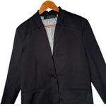 Jenni Kayne Boy Blazer Women XL Black Suit Jacket One Button Minimalist Photo 3